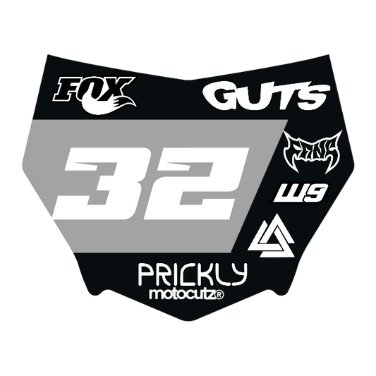 CUSTOM MOTOCUTZ FRONT PLATE DECAL