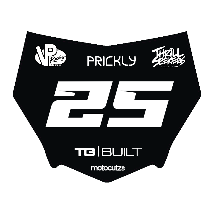 CUSTOM MOTOCUTZ FRONT PLATE DECAL