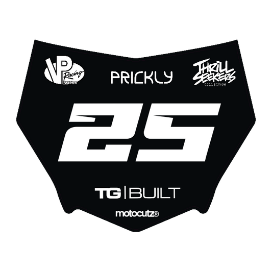 CUSTOM MOTOCUTZ FRONT PLATE DECAL