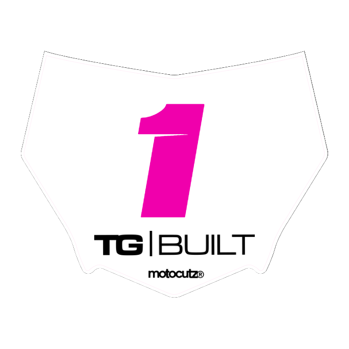 CUSTOM MOTOCUTZ FRONT PLATE DECAL