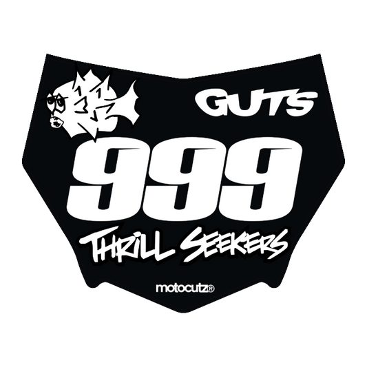 CUSTOM MOTOCUTZ FRONT PLATE DECAL