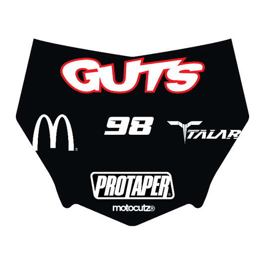 CUSTOM MOTOCUTZ FRONT PLATE DECAL