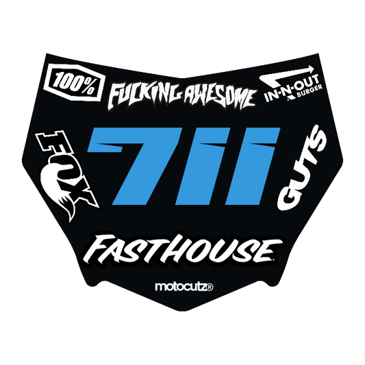 CUSTOM MOTOCUTZ FRONT PLATE DECAL