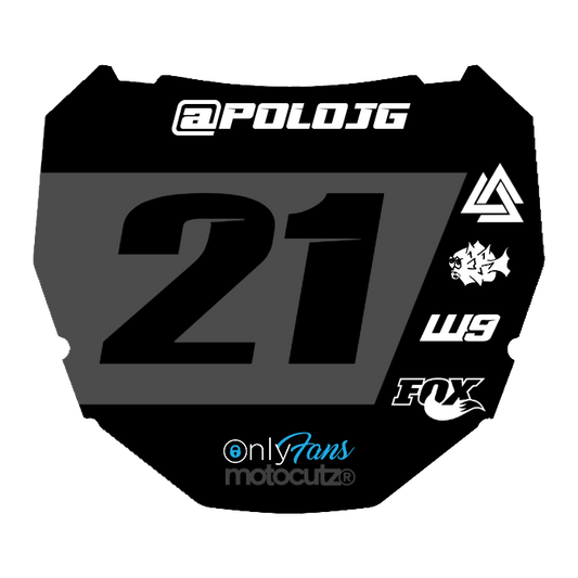 CUSTOM ODI NUMBER PLATE DECAL