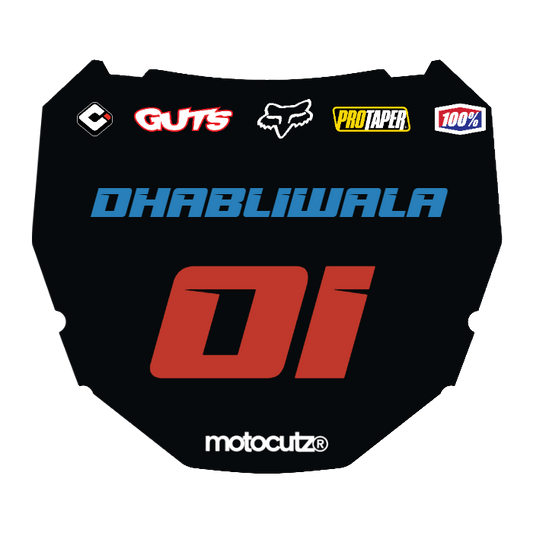 CUSTOM ODI NUMBER PLATE DECAL