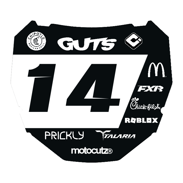 CUSTOM ODI NUMBER PLATE DECAL