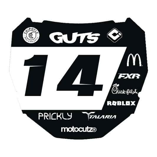 CUSTOM ODI NUMBER PLATE DECAL