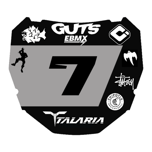 CUSTOM ODI NUMBER PLATE DECAL