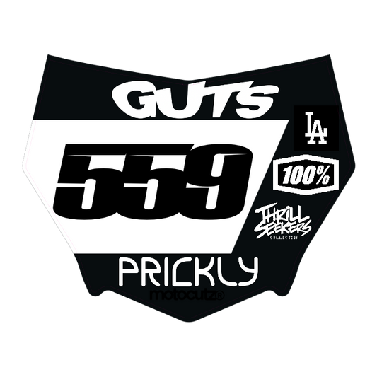 CUSTOM MOTOCUTZ FRONT PLATE DECAL