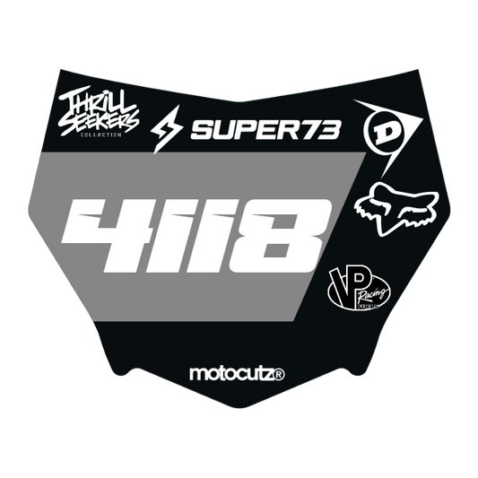 CUSTOM MOTOCUTZ FRONT PLATE DECAL