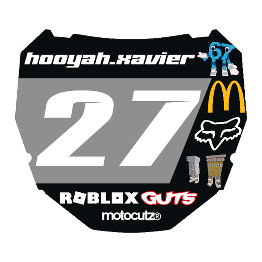 CUSTOM ODI NUMBER PLATE DECAL