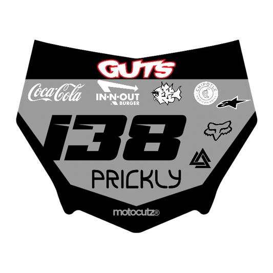 CUSTOM MOTOCUTZ FRONT PLATE DECAL