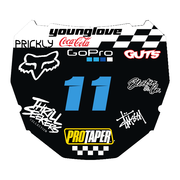 CUSTOM ODI NUMBER PLATE DECAL