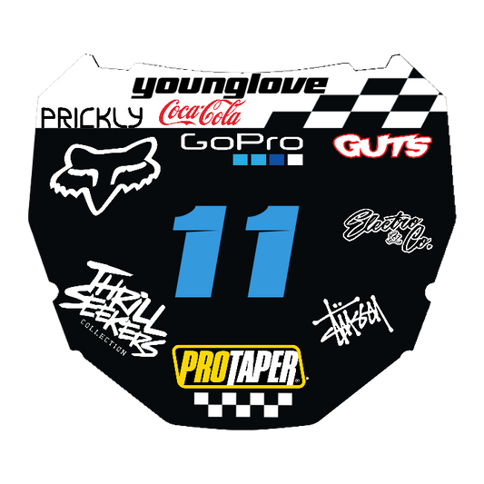 CUSTOM ODI NUMBER PLATE DECAL