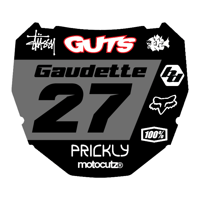 CUSTOM ODI NUMBER PLATE DECAL