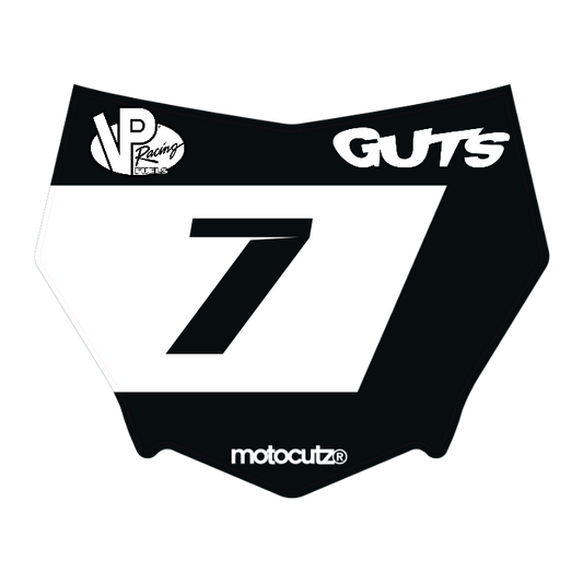 CUSTOM MOTOCUTZ FRONT PLATE DECAL