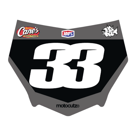 CUSTOM MOTOCUTZ FRONT PLATE DECAL