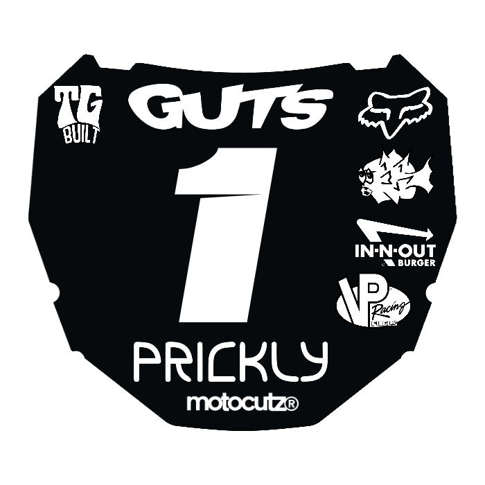 CUSTOM ODI NUMBER PLATE DECAL