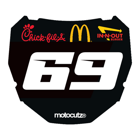 CUSTOM ODI NUMBER PLATE DECAL