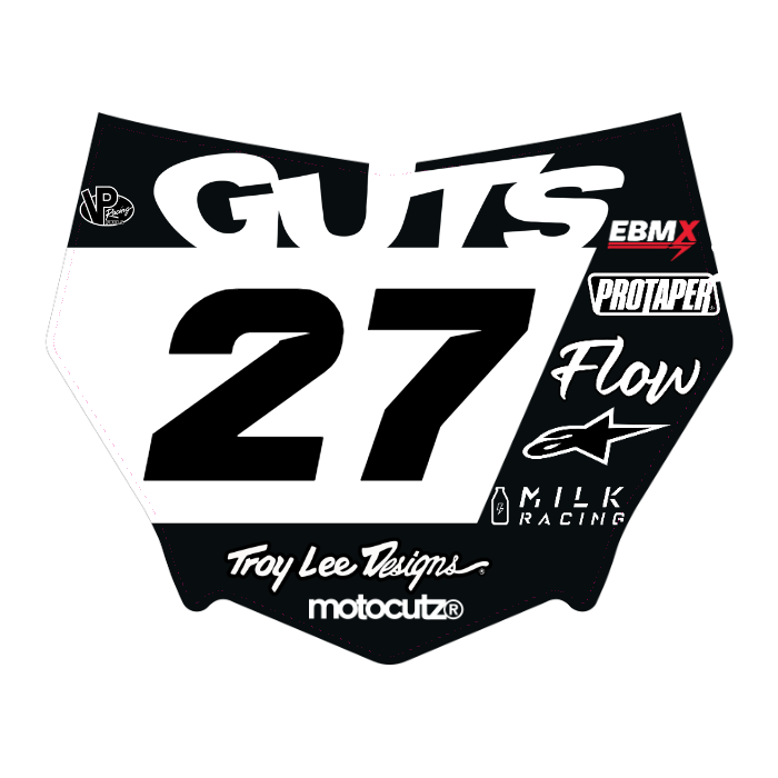 CUSTOM MOTOCUTZ FRONT PLATE DECAL