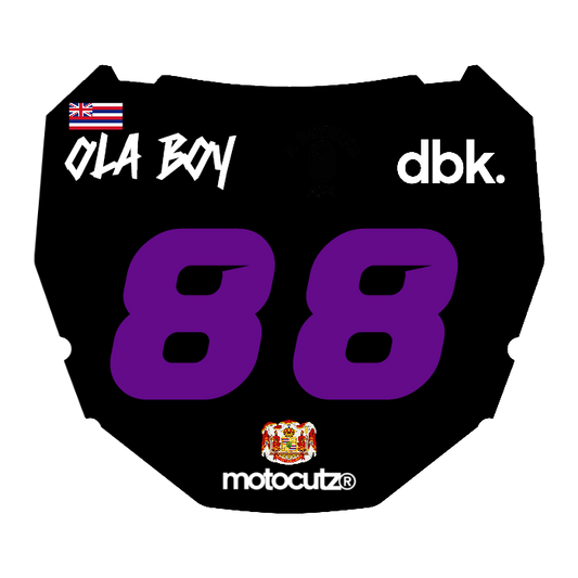 CUSTOM ODI NUMBER PLATE DECAL