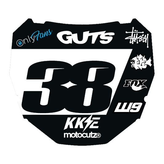 CUSTOM ODI NUMBER PLATE DECAL