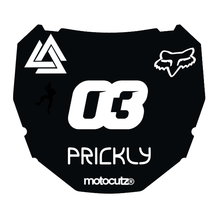 CUSTOM ODI NUMBER PLATE DECAL