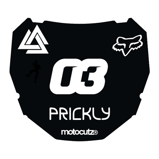 CUSTOM ODI NUMBER PLATE DECAL