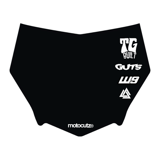 CUSTOM MOTOCUTZ FRONT PLATE DECAL