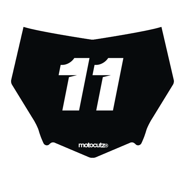 CUSTOM MOTOCUTZ FRONT PLATE DECAL