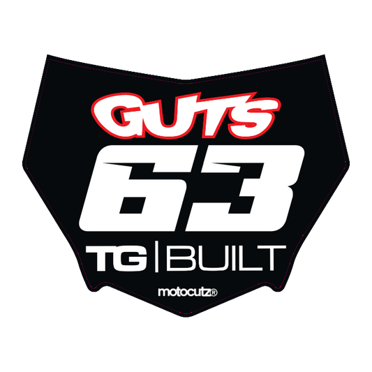 CUSTOM MOTOCUTZ FRONT PLATE DECAL
