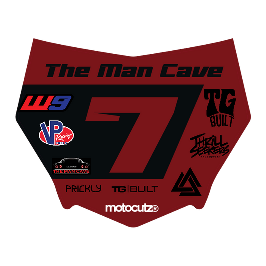 CUSTOM MOTOCUTZ FRONT PLATE DECAL