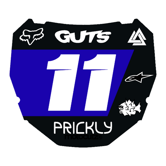 CUSTOM ODI NUMBER PLATE DECAL