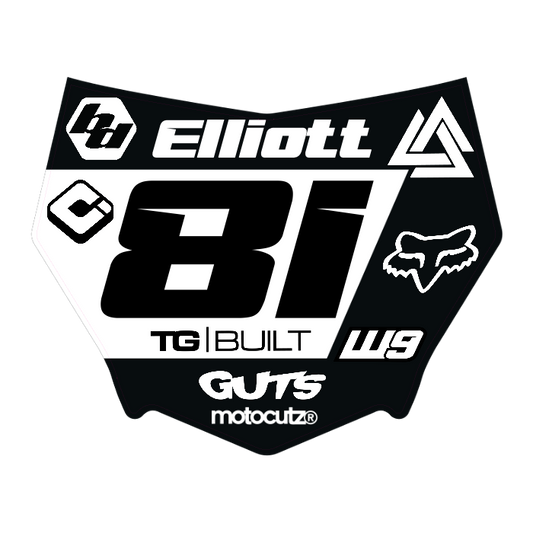 CUSTOM MOTOCUTZ FRONT PLATE DECAL
