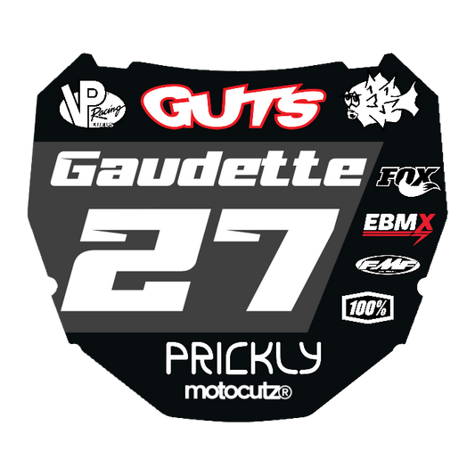 CUSTOM ODI NUMBER PLATE DECAL