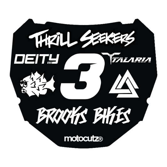 CUSTOM ODI NUMBER PLATE DECAL