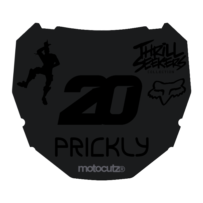 CUSTOM ODI NUMBER PLATE DECAL