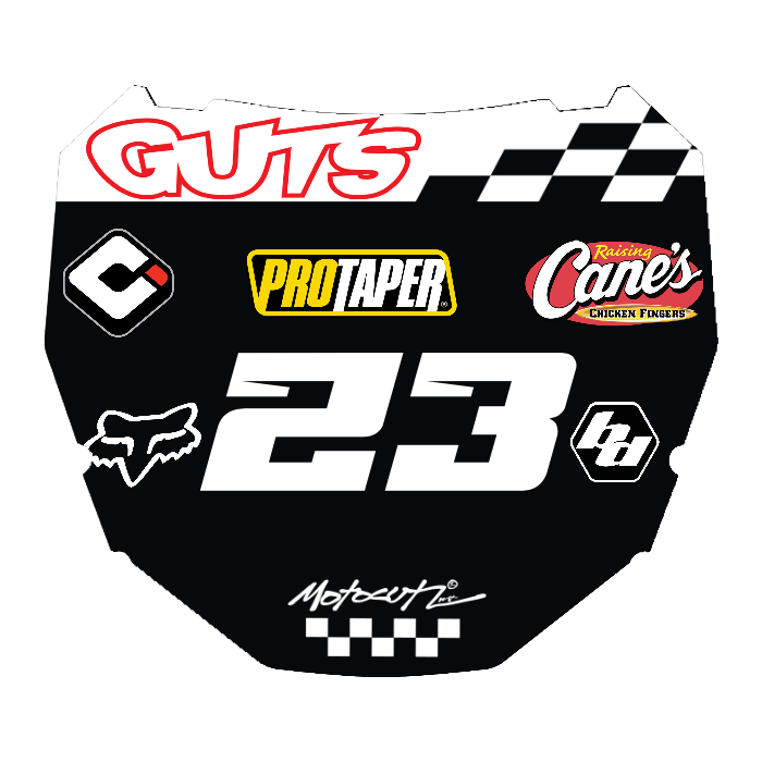 CUSTOM ODI NUMBER PLATE DECAL