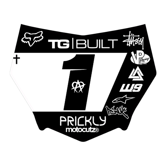 CUSTOM MOTOCUTZ FRONT PLATE DECAL