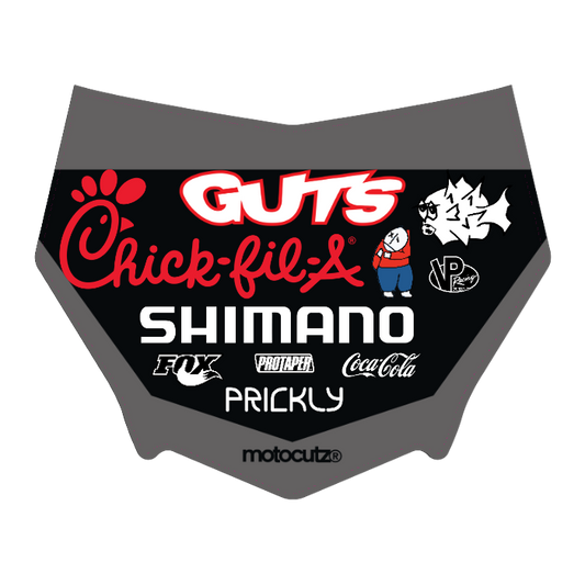 CUSTOM MOTOCUTZ FRONT PLATE DECAL
