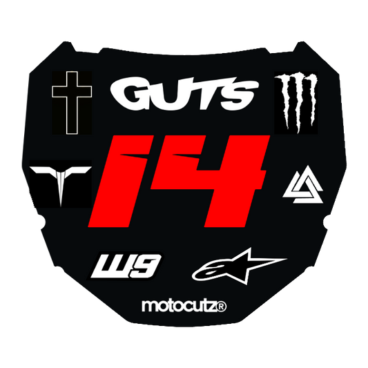 CUSTOM ODI NUMBER PLATE DECAL