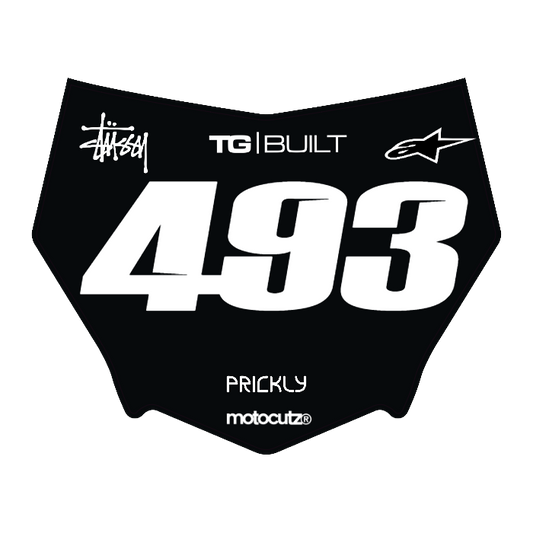 CUSTOM MOTOCUTZ FRONT PLATE DECAL