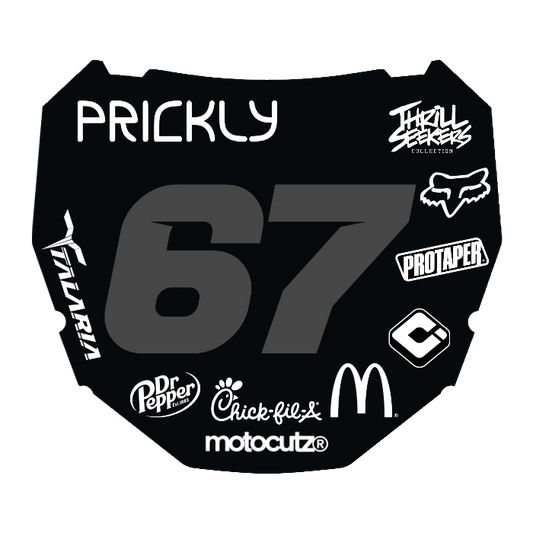 CUSTOM ODI NUMBER PLATE DECAL
