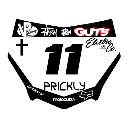 CUSTOM MOTOCUTZ FRONT PLATE DECAL