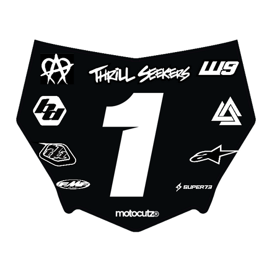 CUSTOM MOTOCUTZ FRONT PLATE DECAL