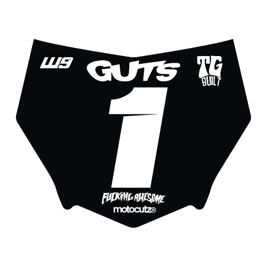 CUSTOM MOTOCUTZ FRONT PLATE DECAL