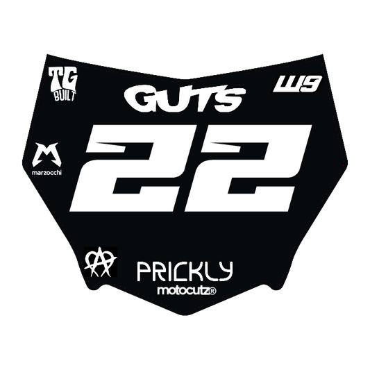 CUSTOM MOTOCUTZ FRONT PLATE DECAL