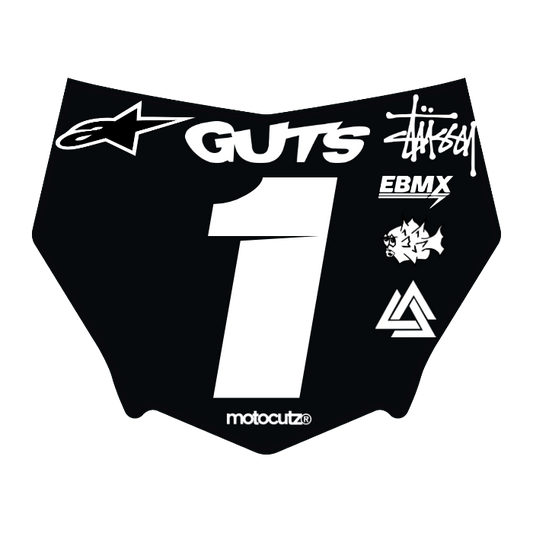 CUSTOM MOTOCUTZ FRONT PLATE DECAL