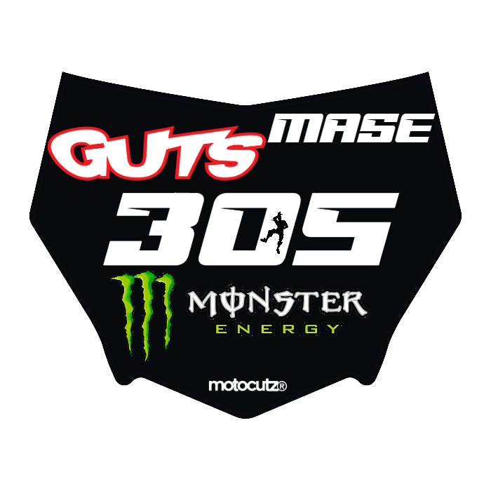 CUSTOM MOTOCUTZ FRONT PLATE DECAL