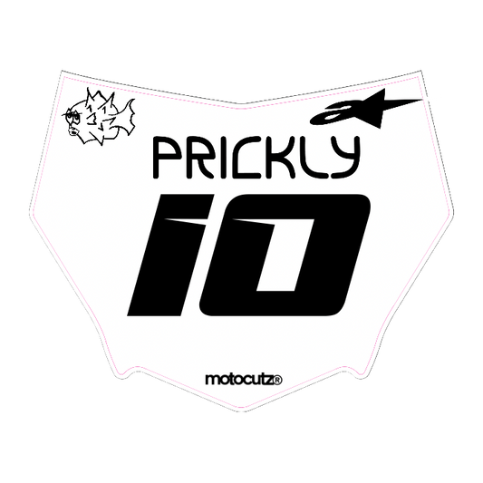 CUSTOM MOTOCUTZ FRONT PLATE DECAL